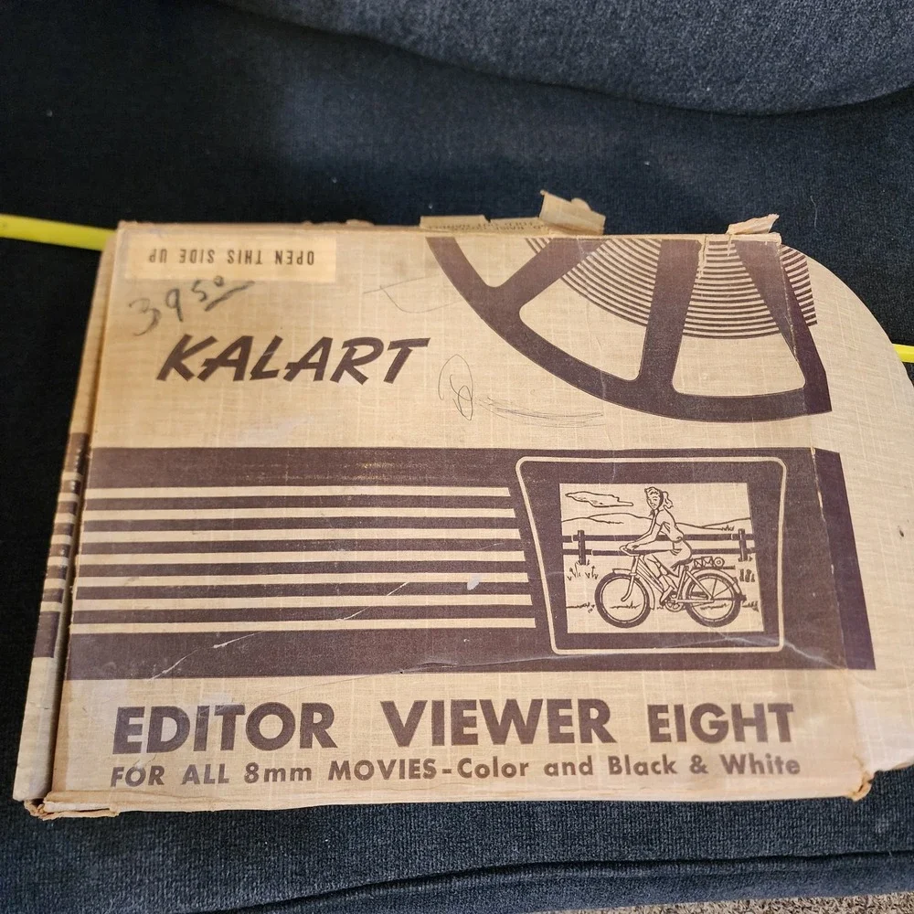 Vintage Kalart 8mm Film Movie Editor Viewer‎ Eight w Original Box 1960's. UNTEST